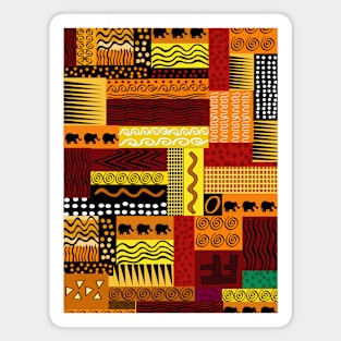 African Pattern Magnet